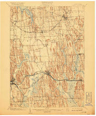 Clyde New York Historical topographic map, 1:62500 scale, 15 X 15 Minute, Year 1902