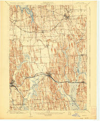 Clyde New York Historical topographic map, 1:62500 scale, 15 X 15 Minute, Year 1902