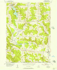 Clymer New York Historical topographic map, 1:24000 scale, 7.5 X 7.5 Minute, Year 1954