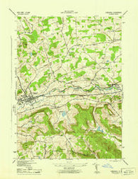Cobleskill New York Historical topographic map, 1:31680 scale, 7.5 X 7.5 Minute, Year 1945