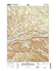 Cobleskill New York Current topographic map, 1:24000 scale, 7.5 X 7.5 Minute, Year 2016