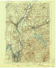 Cohoes New York Historical topographic map, 1:62500 scale, 15 X 15 Minute, Year 1929
