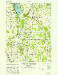 Conesus New York Historical topographic map, 1:24000 scale, 7.5 X 7.5 Minute, Year 1957