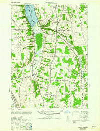 Conesus New York Historical topographic map, 1:24000 scale, 7.5 X 7.5 Minute, Year 1964