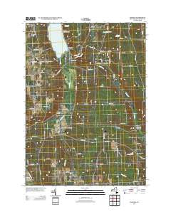 Conesus New York Historical topographic map, 1:24000 scale, 7.5 X 7.5 Minute, Year 2013