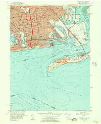 Coney Island New York Historical topographic map, 1:24000 scale, 7.5 X 7.5 Minute, Year 1955