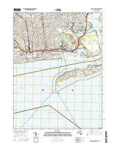 Coney Island New York Current topographic map, 1:24000 scale, 7.5 X 7.5 Minute, Year 2016