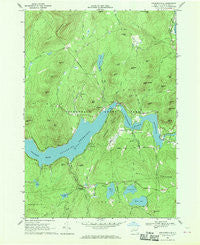 Conklingville New York Historical topographic map, 1:24000 scale, 7.5 X 7.5 Minute, Year 1966