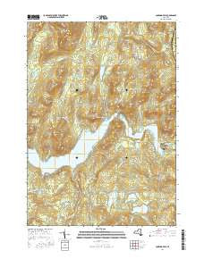 Conklingville New York Current topographic map, 1:24000 scale, 7.5 X 7.5 Minute, Year 2016