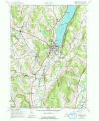 Cooperstown New York Historical topographic map, 1:24000 scale, 7.5 X 7.5 Minute, Year 1943