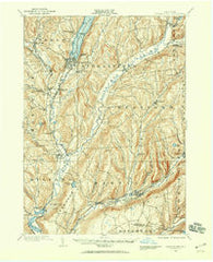 Cooperstown New York Historical topographic map, 1:62500 scale, 15 X 15 Minute, Year 1907