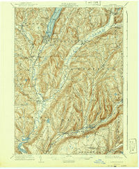 Cooperstown New York Historical topographic map, 1:62500 scale, 15 X 15 Minute, Year 1909