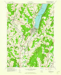 Cooperstown New York Historical topographic map, 1:24000 scale, 7.5 X 7.5 Minute, Year 1943