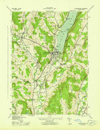 Cooperstown New York Historical topographic map, 1:31680 scale, 7.5 X 7.5 Minute, Year 1945
