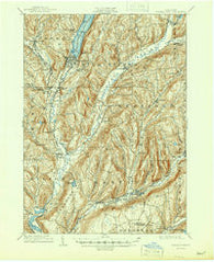 Cooperstown New York Historical topographic map, 1:62500 scale, 15 X 15 Minute, Year 1909