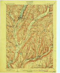 Cooperstown New York Historical topographic map, 1:62500 scale, 15 X 15 Minute, Year 1909