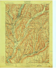 Cooperstown New York Historical topographic map, 1:62500 scale, 15 X 15 Minute, Year 1909