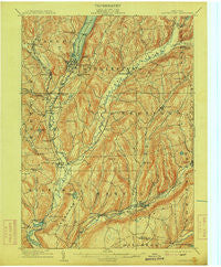 Cooperstown New York Historical topographic map, 1:62500 scale, 15 X 15 Minute, Year 1909