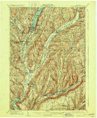 Cooperstown New York Historical topographic map, 1:62500 scale, 15 X 15 Minute, Year 1909