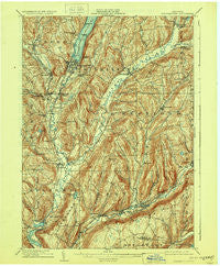 Cooperstown New York Historical topographic map, 1:62500 scale, 15 X 15 Minute, Year 1909