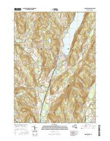 Cooperstown New York Current topographic map, 1:24000 scale, 7.5 X 7.5 Minute, Year 2016