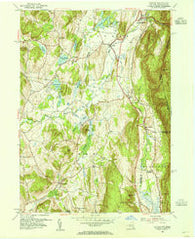 Copake New York Historical topographic map, 1:24000 scale, 7.5 X 7.5 Minute, Year 1953