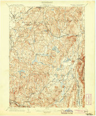 Copake New York Historical topographic map, 1:62500 scale, 15 X 15 Minute, Year 1904