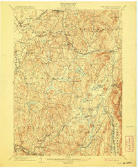 Copake New York Historical topographic map, 1:62500 scale, 15 X 15 Minute, Year 1904