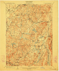 Copake New York Historical topographic map, 1:62500 scale, 15 X 15 Minute, Year 1904