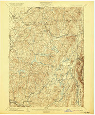 Copake New York Historical topographic map, 1:62500 scale, 15 X 15 Minute, Year 1904