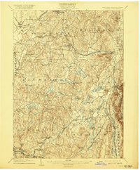 Copake New York Historical topographic map, 1:62500 scale, 15 X 15 Minute, Year 1904