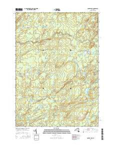 Copper Lake New York Current topographic map, 1:24000 scale, 7.5 X 7.5 Minute, Year 2016