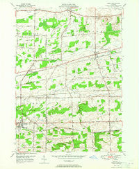 Corfu New York Historical topographic map, 1:24000 scale, 7.5 X 7.5 Minute, Year 1950