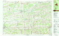 Corfu New York Historical topographic map, 1:25000 scale, 7.5 X 15 Minute, Year 1984