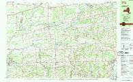 Corfu New York Historical topographic map, 1:25000 scale, 7.5 X 15 Minute, Year 1984