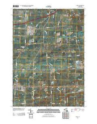 Corfu New York Historical topographic map, 1:24000 scale, 7.5 X 7.5 Minute, Year 2010