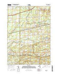 Corfu New York Current topographic map, 1:24000 scale, 7.5 X 7.5 Minute, Year 2016