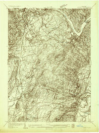 Corinth New York Historical topographic map, 1:24000 scale, 7.5 X 7.5 Minute, Year 1935