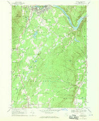 Corinth New York Historical topographic map, 1:24000 scale, 7.5 X 7.5 Minute, Year 1968