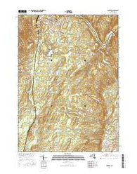 Corinth New York Current topographic map, 1:24000 scale, 7.5 X 7.5 Minute, Year 2016