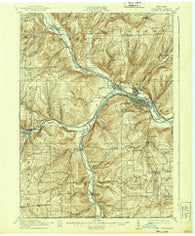 Corning New York Historical topographic map, 1:62500 scale, 15 X 15 Minute, Year 1914