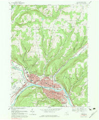 Corning New York Historical topographic map, 1:24000 scale, 7.5 X 7.5 Minute, Year 1969