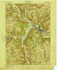 Corning New York Historical topographic map, 1:62500 scale, 15 X 15 Minute, Year 1914