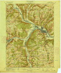 Corning New York Historical topographic map, 1:62500 scale, 15 X 15 Minute, Year 1914