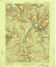Corning New York Historical topographic map, 1:62500 scale, 15 X 15 Minute, Year 1914