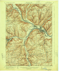 Corning New York Historical topographic map, 1:62500 scale, 15 X 15 Minute, Year 1914