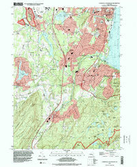Cornwall-on-Hudson New York Historical topographic map, 1:24000 scale, 7.5 X 7.5 Minute, Year 1994