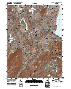 Cornwall-on-Hudson New York Historical topographic map, 1:24000 scale, 7.5 X 7.5 Minute, Year 2010