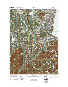 Cornwall-on-Hudson New York Historical topographic map, 1:24000 scale, 7.5 X 7.5 Minute, Year 2013