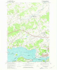 Cornwall West Ontario Historical topographic map, 1:24000 scale, 7.5 X 7.5 Minute, Year 1964